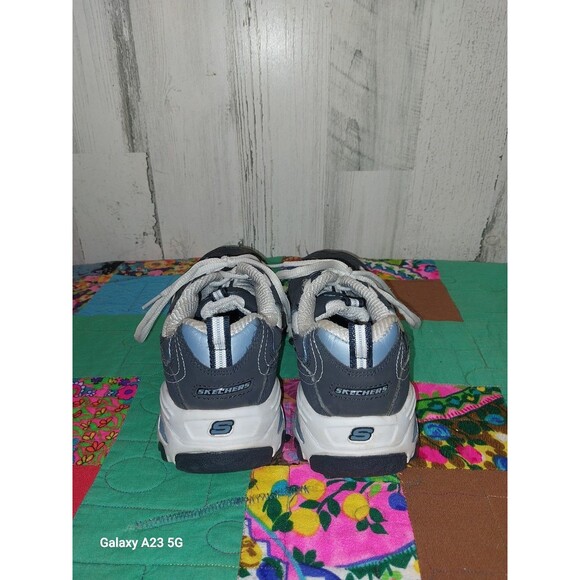 Skechers D' Lites White & Black Shoes Womens Size 8 - Picture 3 of 8